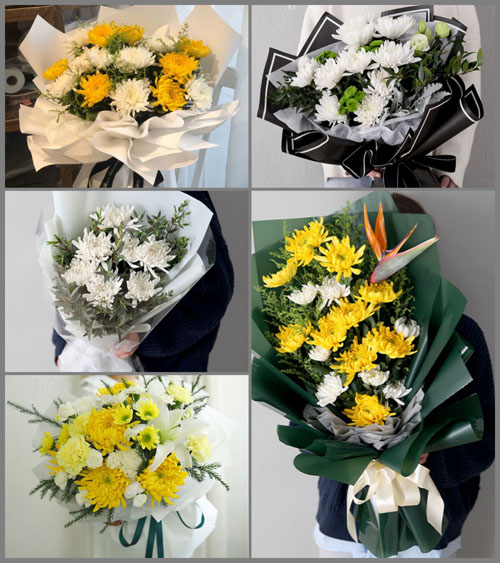 上海嘉定区华亭镇毛桥村白事花束代送